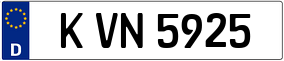 Trailer License Plate